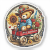 Little Red Wagon Sticker (Voorkant)