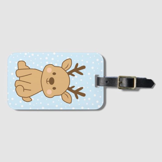 Little Reindeer Bagagelabel (Voorkant (horizontaal))