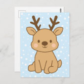 Little Reindeer Briefkaart (Voorkant / Achterkant)