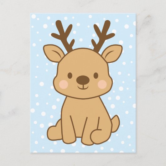 Little Reindeer Briefkaart (Voorkant)