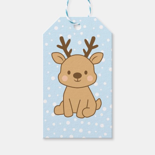Little Reindeer Cadeaulabel (Voorkant)