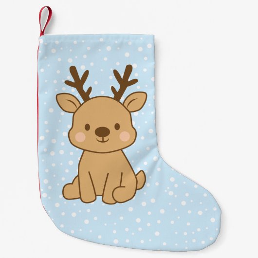 Little Reindeer Kleine Kerstsok (Voorkant)