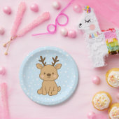 Little Reindeer Papieren Bordje (Feest)