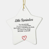 Little Reminders, Mental Health Gift, Positive Keramisch Ornament (Links)
