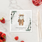 Little Rendier Christmas Baby shower gepersonalise Servet (Insitu)