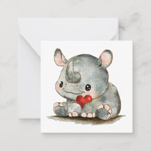 Little Rhino Flat Notitiekaartje
