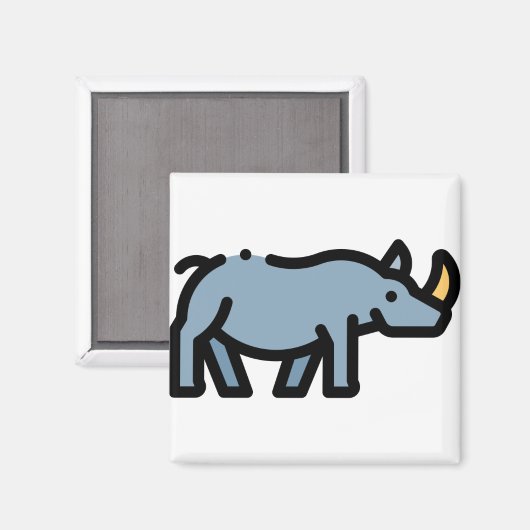 Little Rhino Magneet (Voorkant / Achterkant)