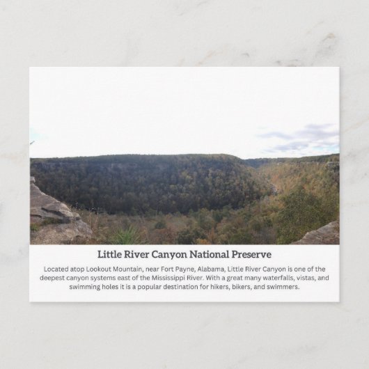 Little River Canyon Briefkaart 2 (Voorkant)