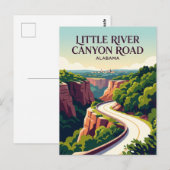 Little River Canyon Road Alabama Briefkaart (Voorkant / Achterkant)