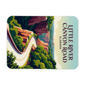 Little River Canyon Road Alabama Magneet (Horizontaal)