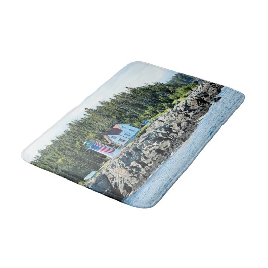 Little River Lighthouse, Cutler Maine Bath Mat (Gekanteld)