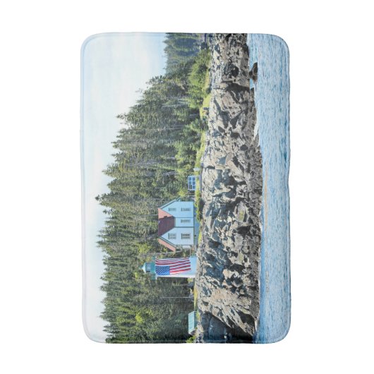 Little River Lighthouse, Cutler Maine Bath Mat (Voorkant Verticaal)