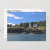 Little River Lighthouse, Cutler Maine Briefkaart (Voorkant / Achterkant)
