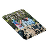 Little River Lighthouse, Cutler Maine Photo Magnet Magneet (Rechterzijde)