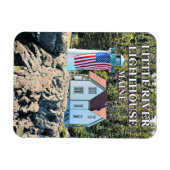 Little River Lighthouse, Cutler Maine Photo Magnet Magneet (Horizontaal)