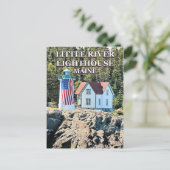 Little River Lighthouse, Maine Briefkaart (Staand voorkant)