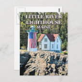 Little River Lighthouse, Maine Briefkaart (Voorkant / Achterkant)