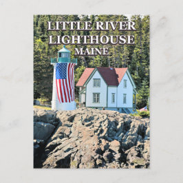Little River Lighthouse, Maine Briefkaart