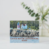 Little River Lighthouse, Maine Briefkaart (Staand voorkant)