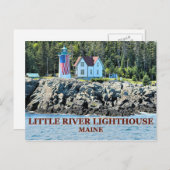 Little River Lighthouse, Maine Briefkaart (Voorkant / Achterkant)
