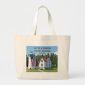 Little River Lighthouse, Maine Canvas tas (Voorkant)