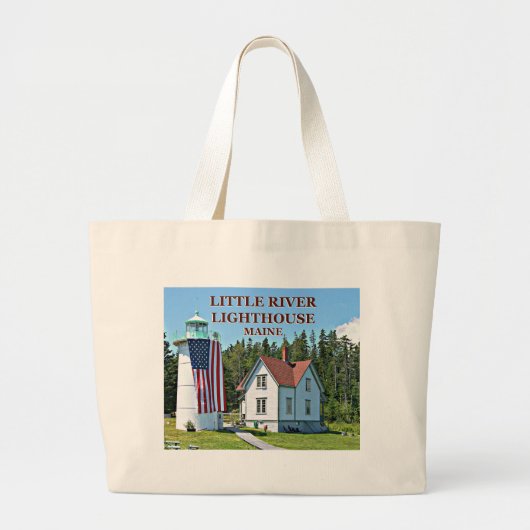 Little River Lighthouse, Maine Canvas tas (Voorkant)