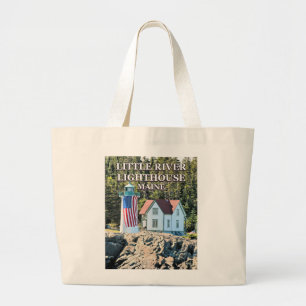 Little River Lighthouse, Maine Canvas tas