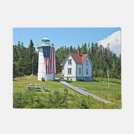 Little River Lighthouse, Maine door Mat