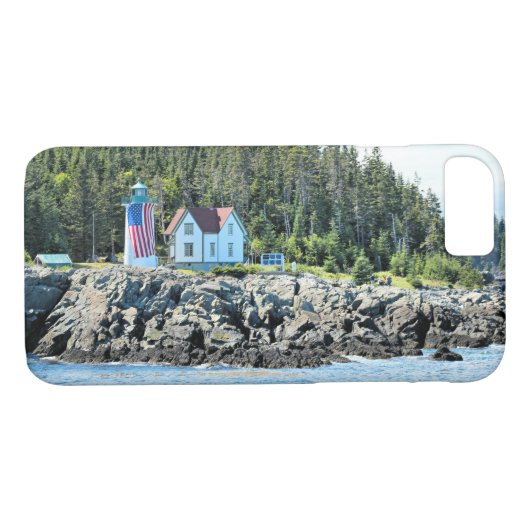 Little River Lighthouse, Maine iPhone Case (Achterkant (Horizontaal))