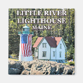 Little River Lighthouse, Maine Magnet (Voorkant)