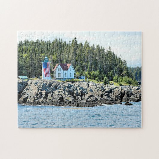 Little River Lighthouse, Maine Puzzle Legpuzzel (Horizontaal)