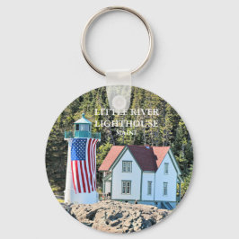 Little River Lighthouse, Maine Sleutelhanger