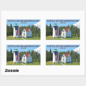 Little River Lighthouse, Maine Stickers (Vel)