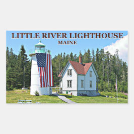Little River Lighthouse, Maine Stickers