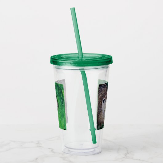 Little River Otter Painting Acryl Drinkbeker (Links)