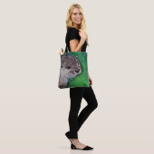 Little River Otter Painting Tote Bag (Op model)
