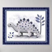 Little Roar Dinosaur - Stegosaurus Poster (Voorkant)