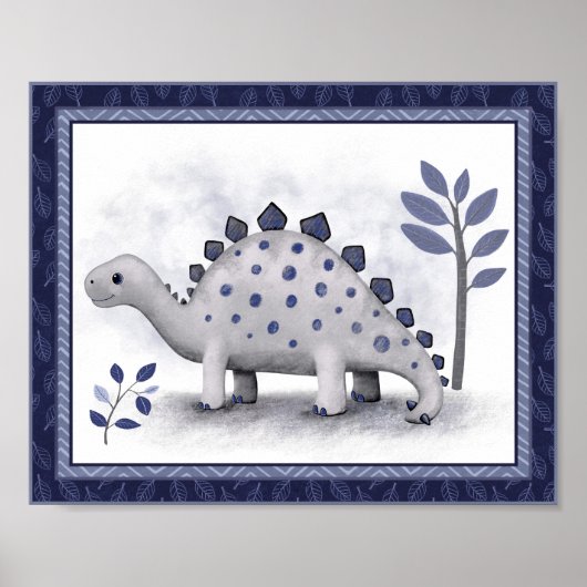 Little Roar Dinosaur - Stegosaurus Poster (Voorkant)