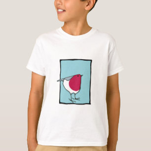 Little Robin blue Kinder T-Shirt