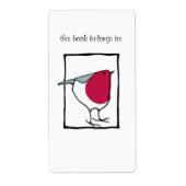 Little Robin Bookplate Label (Voorkant)
