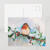 Little Robin Briefkaart (Voorkant / Achterkant)