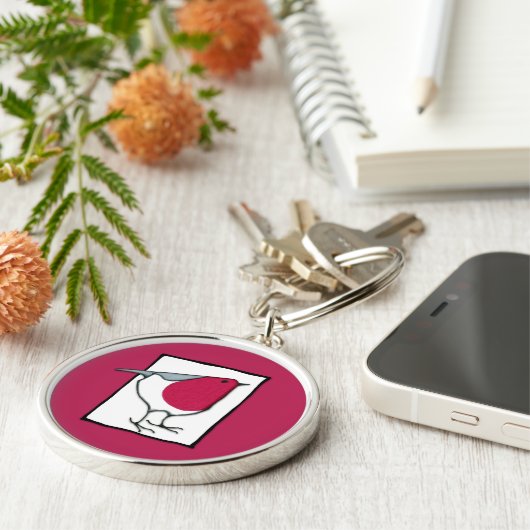 Little Robin Premium Sleutelhanger (Zijkant)