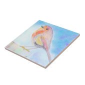 Little Robin Waterverf Painting Tegeltje (Zijkant)