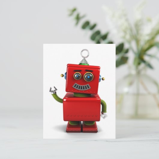 Little Robot Briefkaart (Staand voorkant)