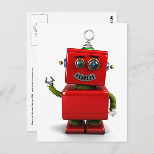 Little Robot Briefkaart (Voorkant / Achterkant)