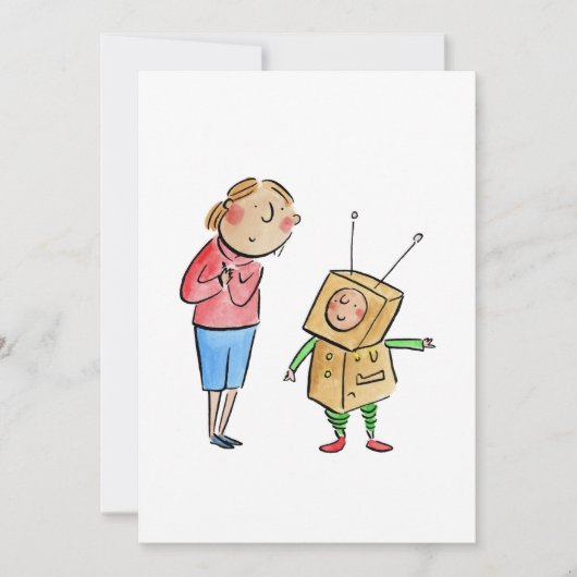 Little Robot Kaart (Voorkant)