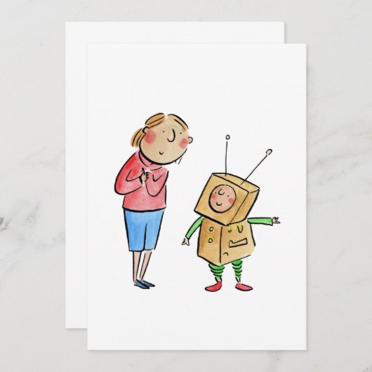 Little Robot Kaart (Voorkant / Achterkant)