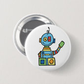 Little Robot Ronde Button 5,7 Cm (Voorkant /achterkant)