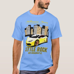 LITTLE ROCK AR MILLIONAIRE MOTORS LUXE VERHUUR T-SHIRT