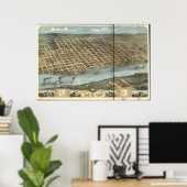 Little Rock Arkansas 1871 Panoramic Map Poster (Thuiskantoor)